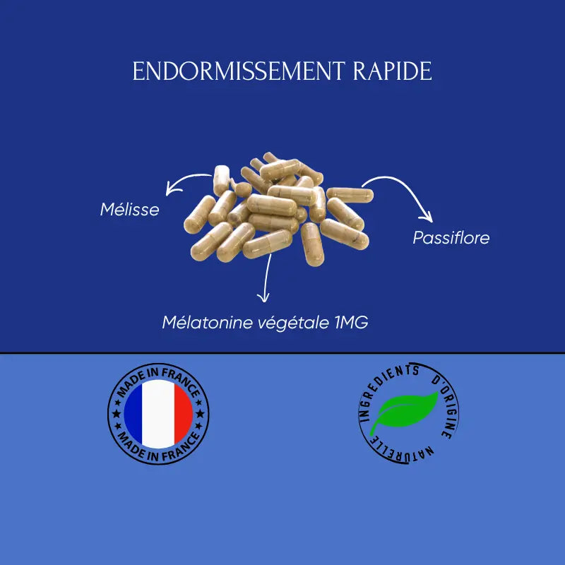 MELATOSLEEP | Complément Alimentaire Sommeil à la Mélatonine Végétale