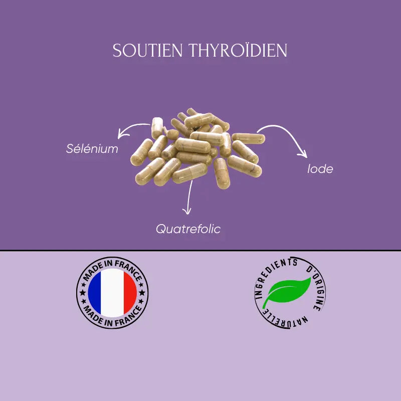 THYRO-X | Soutien Thyroïdien & Vitalité | Iode, Sélénium & Quatrefolic®