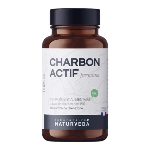 Charbon actif noir biologique Naturveda