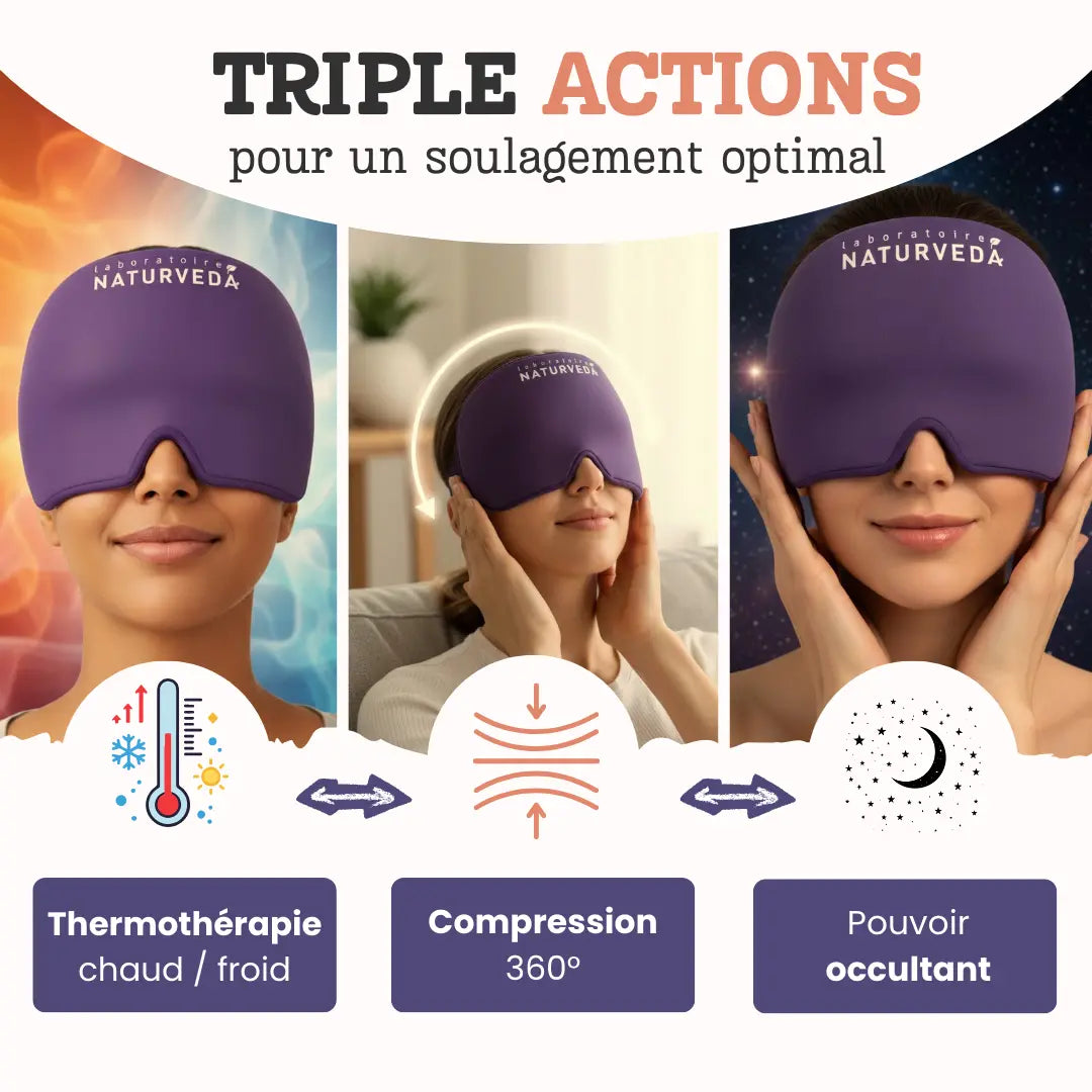 Masque bonnet Anti-Migraine : Dispositif Médical pour soulager les migraines