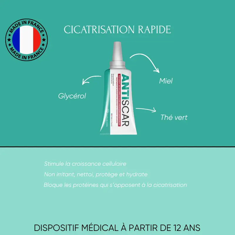 Crème pour Escarre : ANTISCAR pour une cicatrisation rapide et efficace