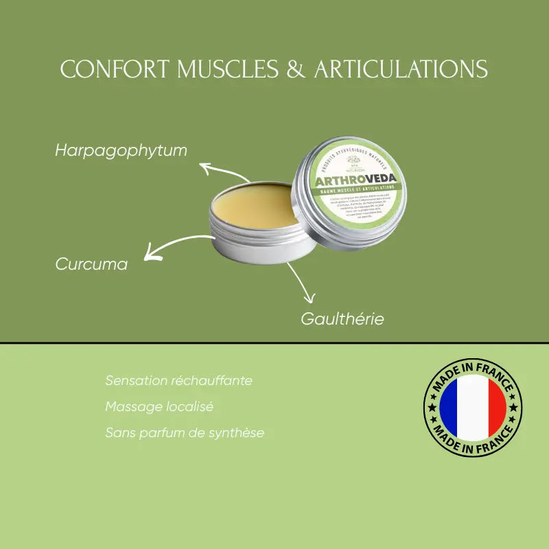 ARTHROVEDA | Baume de Massage : Confort Articulaire & Récupération Musculaire