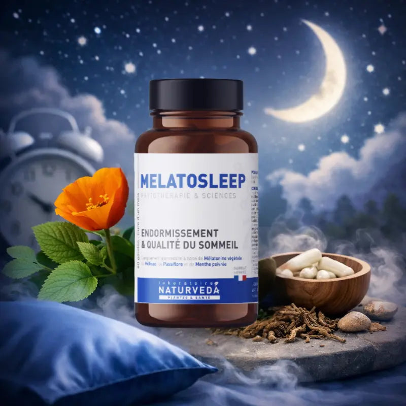 MELATOSLEEP - Complément Alimentaire Sommeil à la Mélatonine Végétale